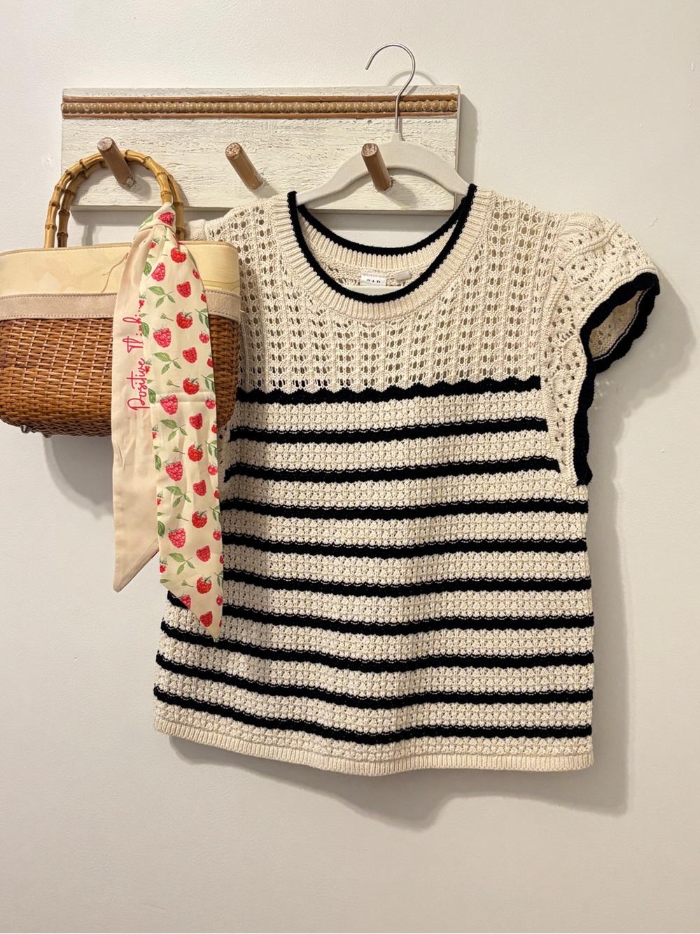 GAP Factory cotton crochet knit top